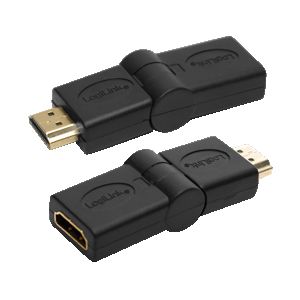 TechLogics - Adapter HDMI (F) ---> HDMI (M) 180 draaibaar LogiLink
