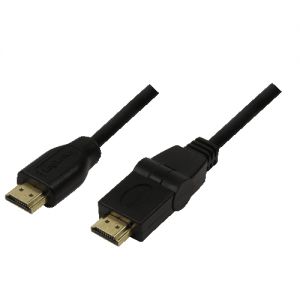 TechLogics - HDMI v1.4  2.00m 180 draaibaar LogiLink