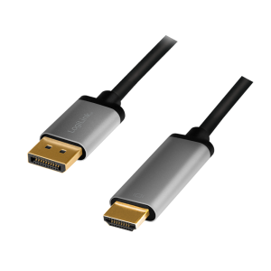 TechLogics - DisplayPort 1.2 --> HDMI 2.00m 4K/60Hz LogiLink