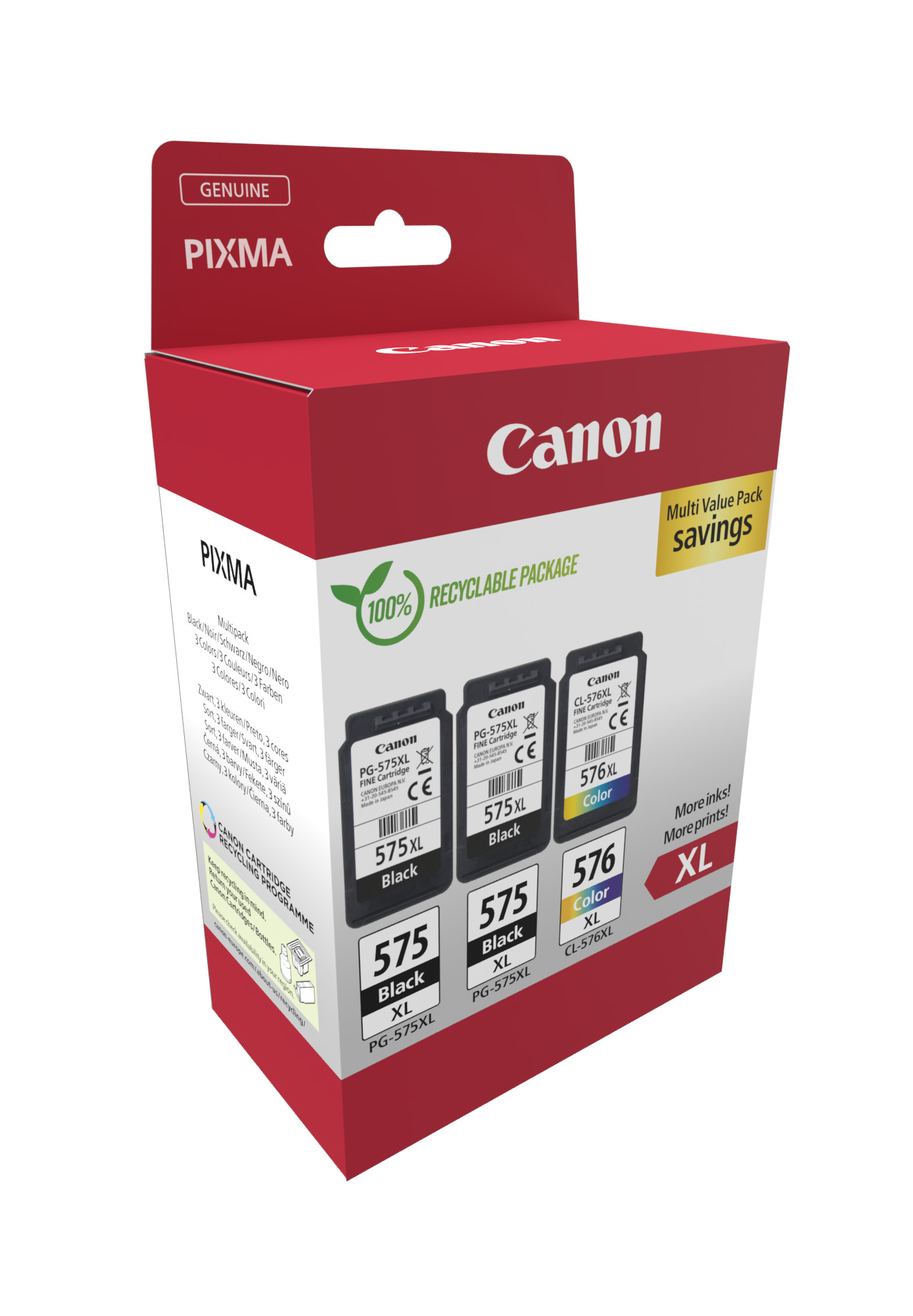 TechLogics - Canon (B) PG-575XLx2/CL-576XL MultiPack 42,6ml (Origine TechLogics - Canon (B) PG-575XLx2/CL-576XL MultiPack 42,6ml (Origine