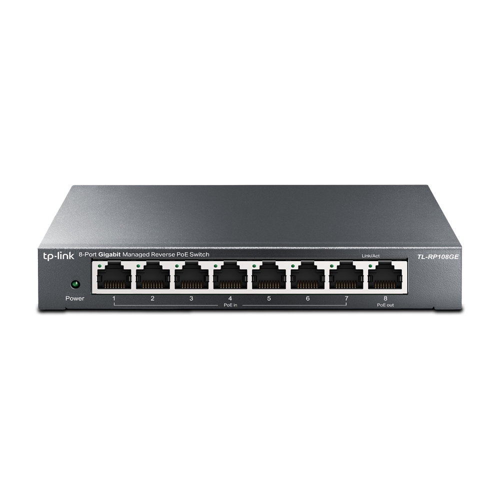 TechLogics - TP-Link 8Port 1Gb Managed Reverse PoE TechLogics - TP-Link 8Port 1Gb Managed Reverse PoE