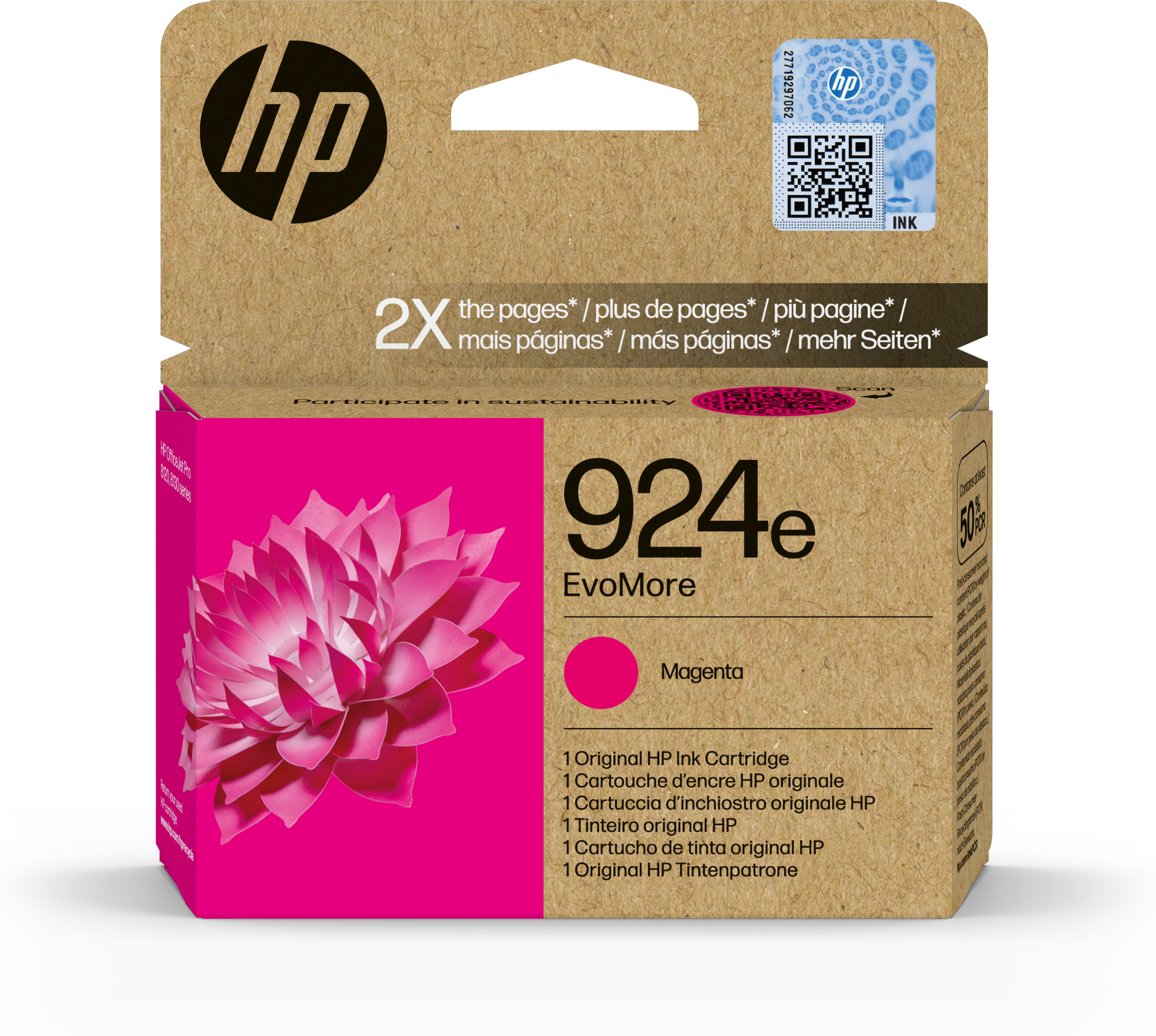 TechLogics - HP No.924e Magenta EvoMore 800 pagina`s (Origineel) TechLogics - HP No.924e Magenta EvoMore 800 pagina`s (Origineel)