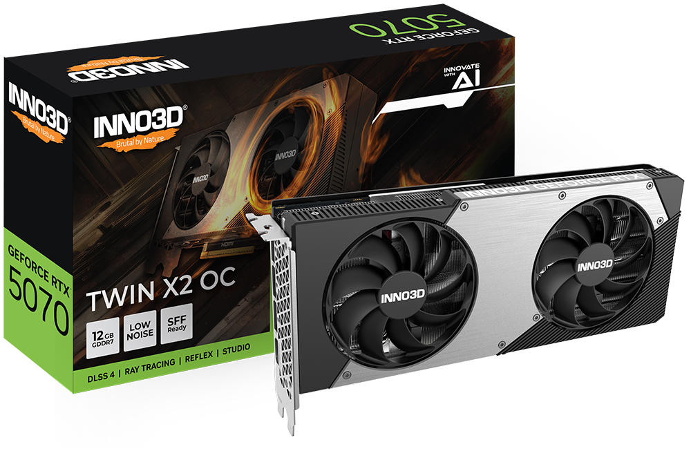 TechLogics - 5070 Inno3D RTX Twin X2 OC 12GB/3xDP/HDMI TechLogics - 5070 Inno3D RTX Twin X2 OC 12GB/3xDP/HDMI