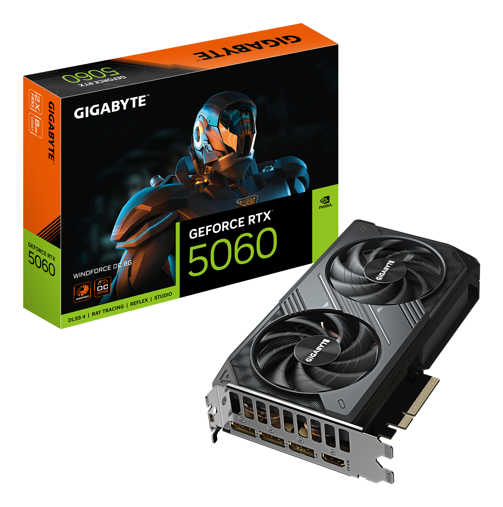 TechLogics - 5060 Gigabyte RTX WINDFORCE OC 8GB/3xDP/HDMI TechLogics - 5060 Gigabyte RTX WINDFORCE OC 8GB/3xDP/HDMI