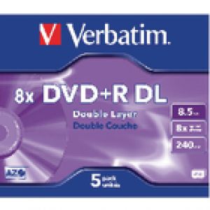 TechLogics - DVD+R/8.5GB 8x AdvAZO Double Layer 5pk