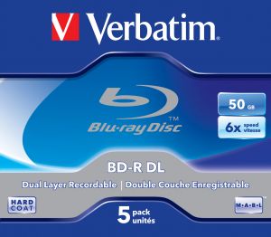 TechLogics - Blu-Ray BD-R DL 50GB 6x 5er Jewel Case