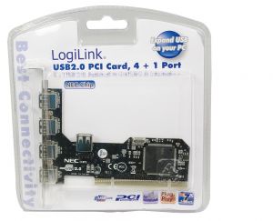 TechLogics - PCI card USB2.0 (4xe) & (1xi) LogiLink