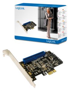 TechLogics - PCIExpress card SATA (2xi) 6 Gbit/s / IDE (1xi) LogiLink