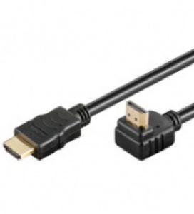 TechLogics - HDMI-HDMI   1.4 met ethernet       5.0m Zwart  90°