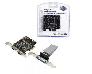 TechLogics - PCIExpress card Parallel (1xe) / Serieel (2xe) LogiLink