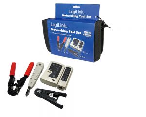 TechLogics - LogiLink Netwerk Tool-Kit incl. Tas - 4 delig