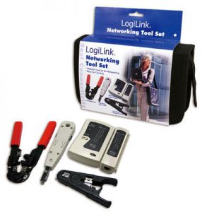 TechLogics - LogiLink Netwerk Tool-Kit incl. Tas - 4 delig