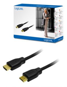 TechLogics - HDMI-HDMI   1.4 met ethernet       2.0m Zwart LogiLink
