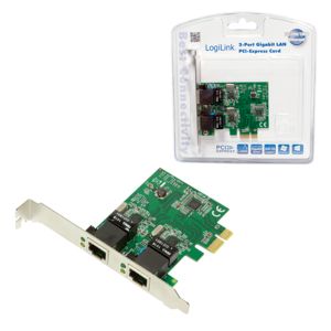 TechLogics - LogiLink  1Gbps  netwerkkaart PC0075 2xRJ45
