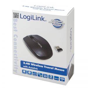 TechLogics - Logilink mini   Optical USB     Zwart Retail Wireless