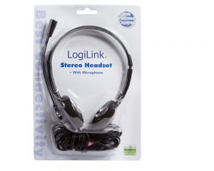 TechLogics - LogiLink Stereo Headset met Microphone Easy zwart