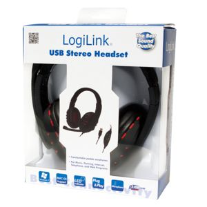 TechLogics - LogiLink Stereo Headset met Microphone USB versie