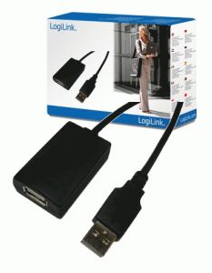 TechLogics - Verlenging USB 2.0 A->A S/B  5.0m LogiLink