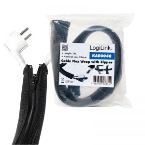 TechLogics - Kabelslang FlexWrap met rits 1.0m / 50mm LogiLink