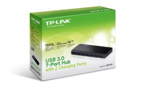 TechLogics - TP-Link 7 Port Hub, USB 3.0 actief zwart