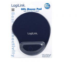 TechLogics - Mousepad LogiLink Wristpad Blauw