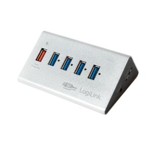 TechLogics - LogiLink  5 Port Hub, USB 3.0 actief (aluminium)