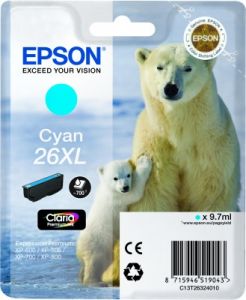 TechLogics - Epson T2632XL Cyaan 9,7ml (Origineel)