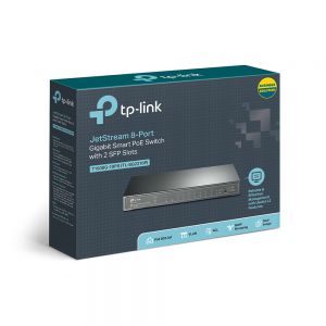 TechLogics - TP-Link 8Port, 8x1Gb - 2xSFP Managed PoE+