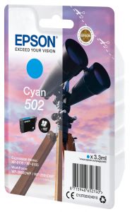 TechLogics - Epson 502 Singelpack Cyaan 3,3ml (Origineel)