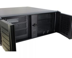 TechLogics - Inter-Tech 4U-4098-S Server Case 0 Watt / Zwart