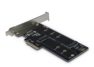 TechLogics - Adapter LP NVMe-->PCIe + NVMe-->SATA Inter-Tech KT015