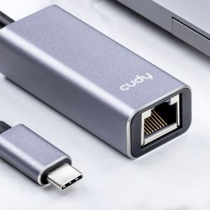 TechLogics - Cudy netwerk adapter 10/100/1000 Mbps USB-C