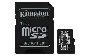 TechLogics - SDHC Card Micro 16GB Kingston UHS-I Canvas Select Plus