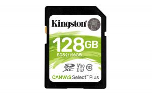 TechLogics - SDXC Card 128GB Kingston UHS-I Canvas Select Plus