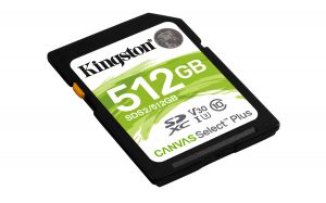 TechLogics - SDXC Card 512GB Kingston UHS-I Canvas Select Plus