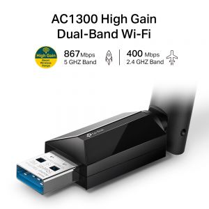 TechLogics - TP-Link WL 1300 USB Archer T3U AC1300 High Gain