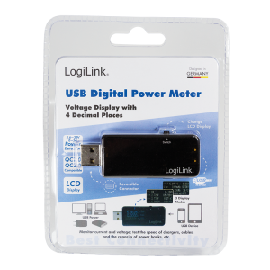 TechLogics - LogiLink Energiemeter 1-poort USB met 4 decimalen