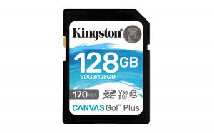 TechLogics - SDXC Card 128GB Kingston U3 V30 Canvas Go Plus
