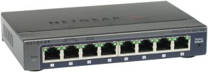 TechLogics - Netgear ProSAFE Unmanaged Plus Switch - GS108E - 8 Gigabit Ethernet poorten