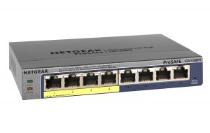 TechLogics - Netgear ProSAFE Unmanaged Plus Switch - GS108PE - 8 Power over Ethernet poorten