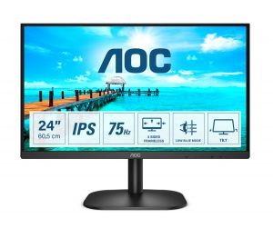 TechLogics - Mon AOC 23.6 F-HD / Borderless / HDMI / VGA / Black