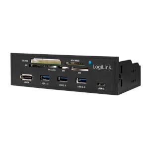 TechLogics - Front Panel 5.25 3xUSB 3.0,USB-C,eSata,CardReader