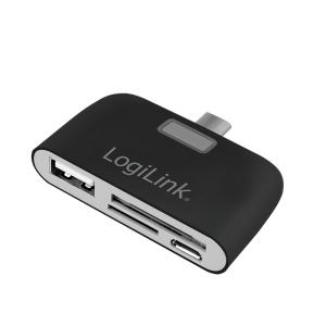 TechLogics - USB-C LogiLink Card Reader SD/microSD + Hub