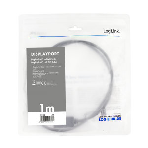 TechLogics - DisplayPort 1.2 <--> DVI-D 1.00m LogiLink