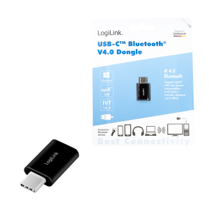 TechLogics - Logilink BT0048 USB-C BT 4.0-adapter USB 3.2 Zwart