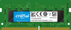 TechLogics - Crucial CT4G4SFS8266 geheugenmodule 4 GB 1 x 4 GB DDR4 2666 MHz