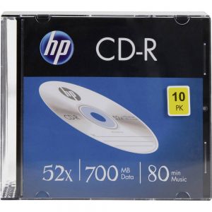 TechLogics - HP CD-R80 700MB 10 stuks Slimcase 52x