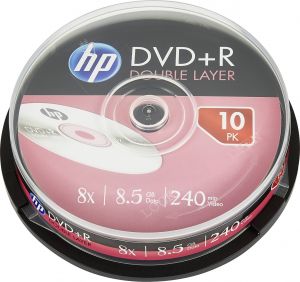 TechLogics - HP DVD+R 8.5 GB 10 stuks spindel 8x Dual-Layer