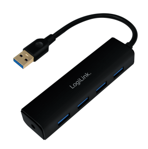 TechLogics - LogiLink UA0295 interface hub USB 3.2 Gen 1 (3.1 Gen 1) Type-A 5000 Mbit/s Zwart