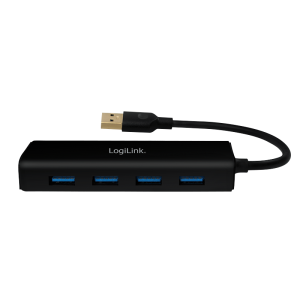 TechLogics - LogiLink UA0295 interface hub USB 3.2 Gen 1 (3.1 Gen 1) Type-A 5000 Mbit/s Zwart